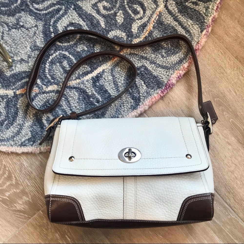 Coach Soft Pebble Hamilton Adjustable Strap Purse